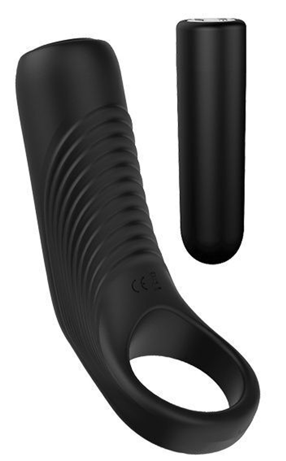 Черное перезаряжаемое эрекционное кольцо COUPLES ENHANCER (Цвет: черный)