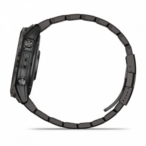 Умные часы Garmin Fenix 7X Pro Sapphire Solar Edition Титановый угольно-серый корпус с DLC-покрытием и титановым браслетом