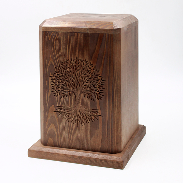 Урна для праха ясень "Дерево" лакированная