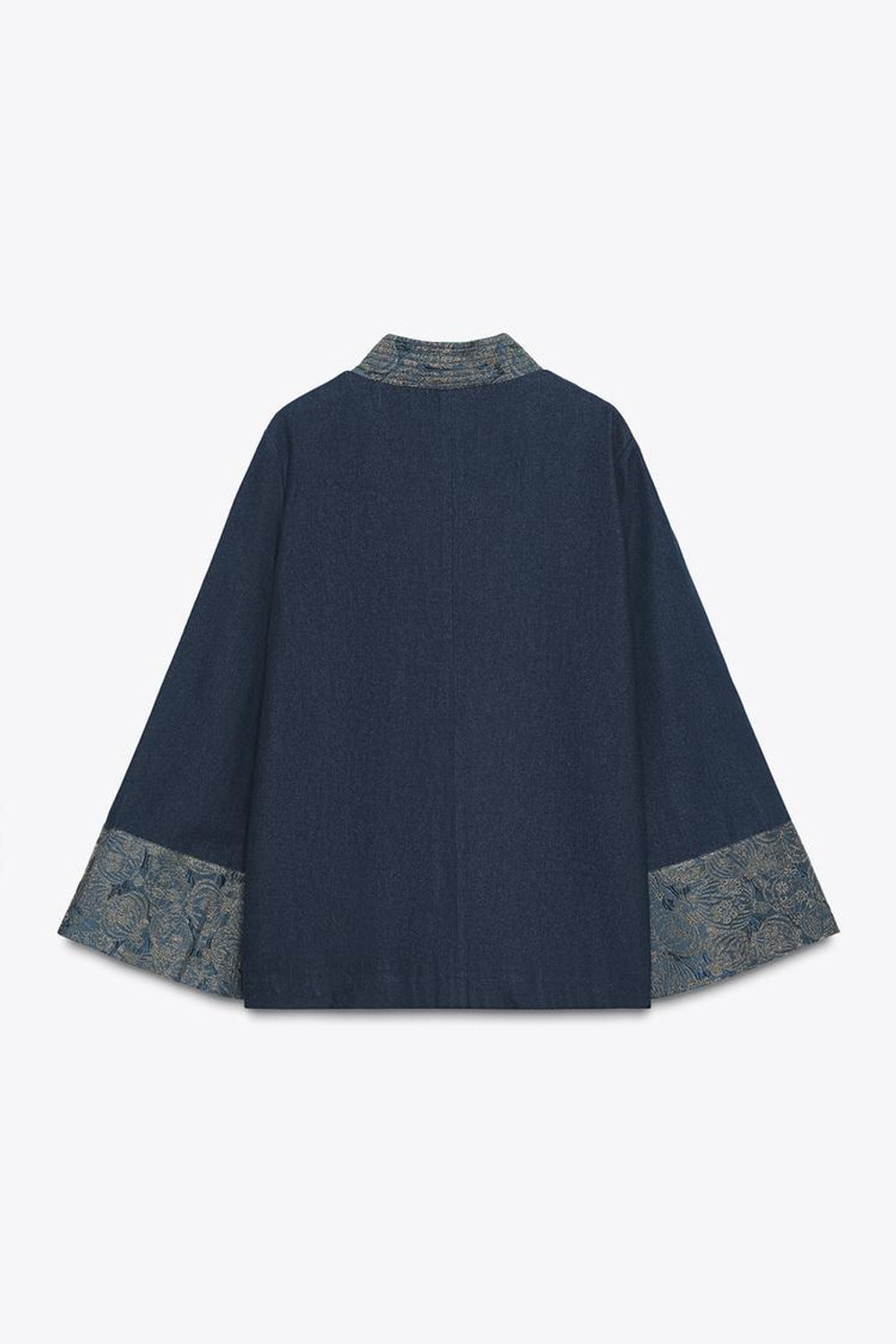 ZARA КИМОНО С ДЖИНСОВЫМ ЭФФЕКТОМ, СИНИЙ