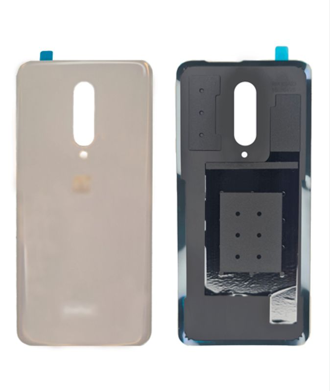 Задняя крышка для OnePlus 7 Pro перламутровая (Almond) без стекла камеры