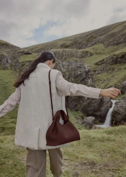 POLENE СУМКА NUMERO NEUF, ТЕМНО-КОРИЧНЕВЫЙ