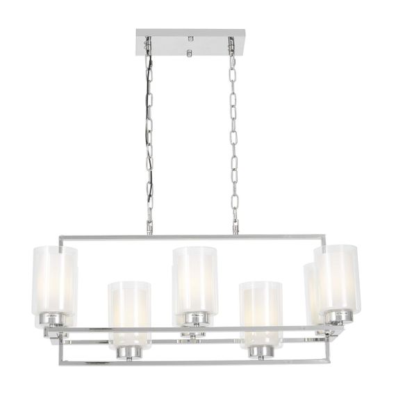 Подвесная люстра Lumina Deco Lino LDP 1239-8 CHR