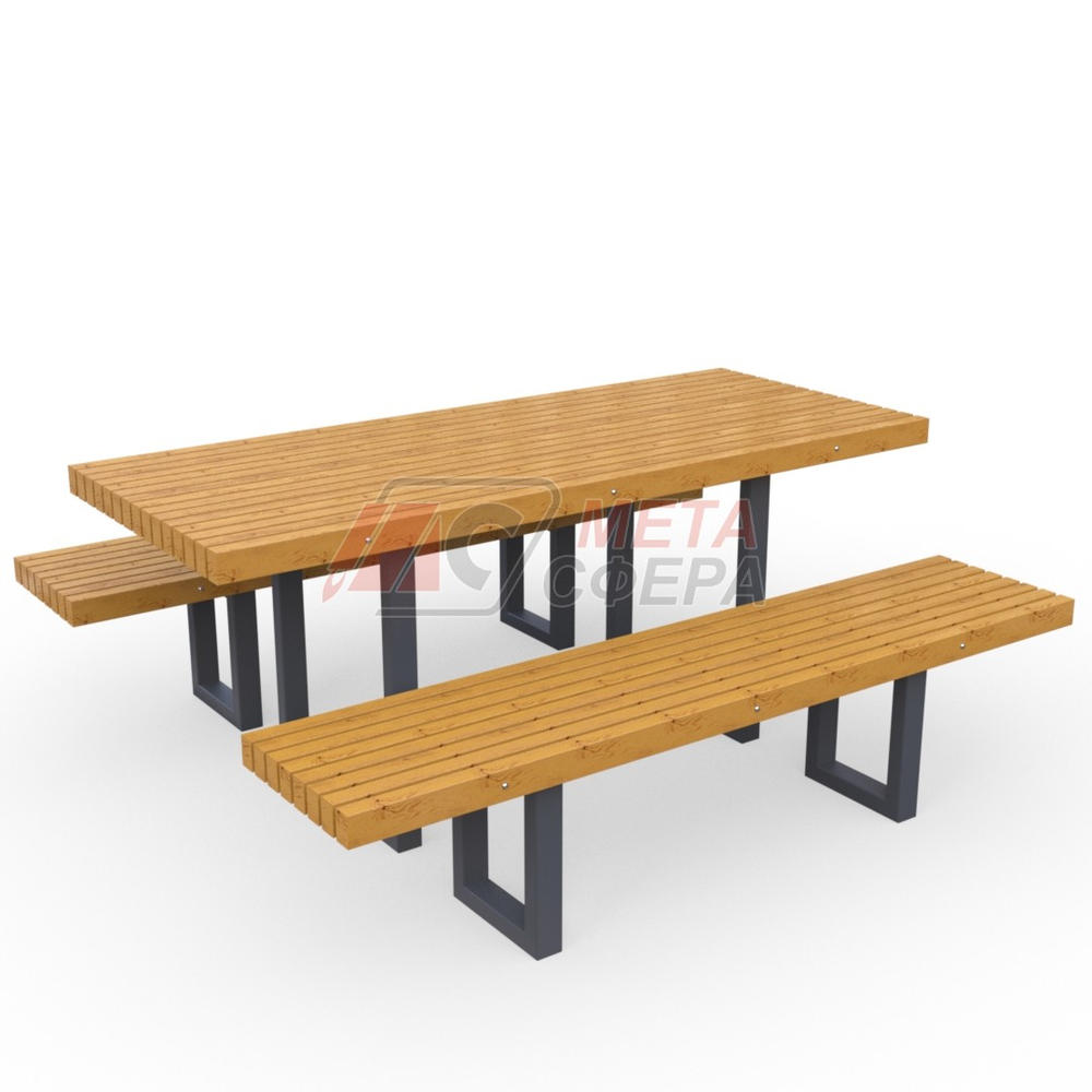 Стол уличный с лавками Даллас