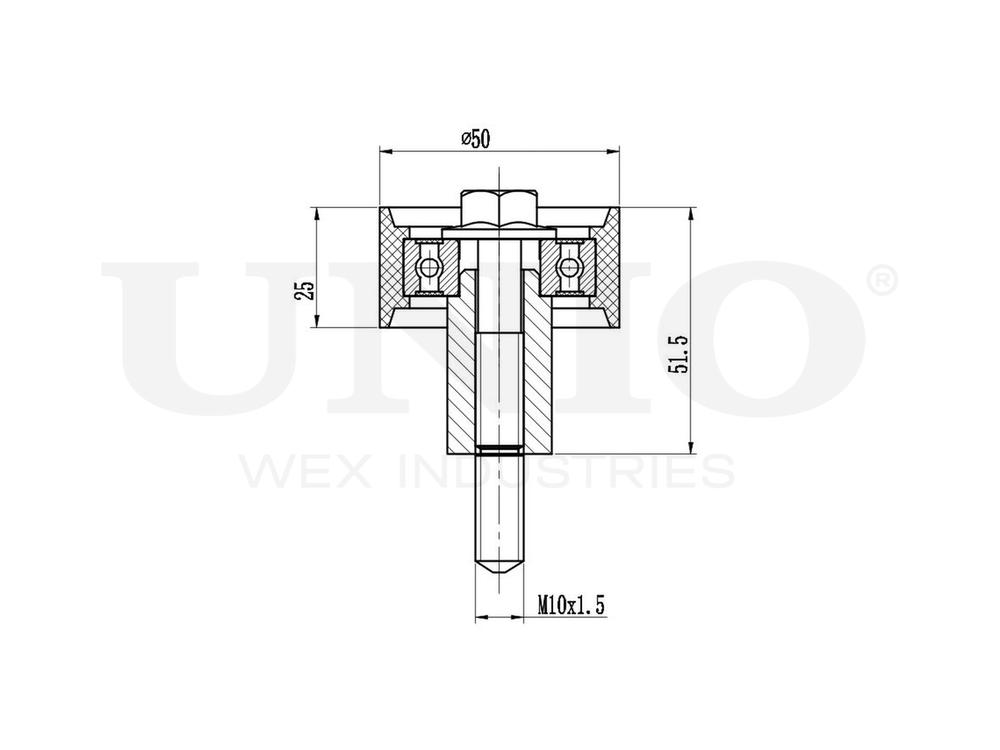 Ролик направляющий ремня ГРМ UNIO TNS-10025