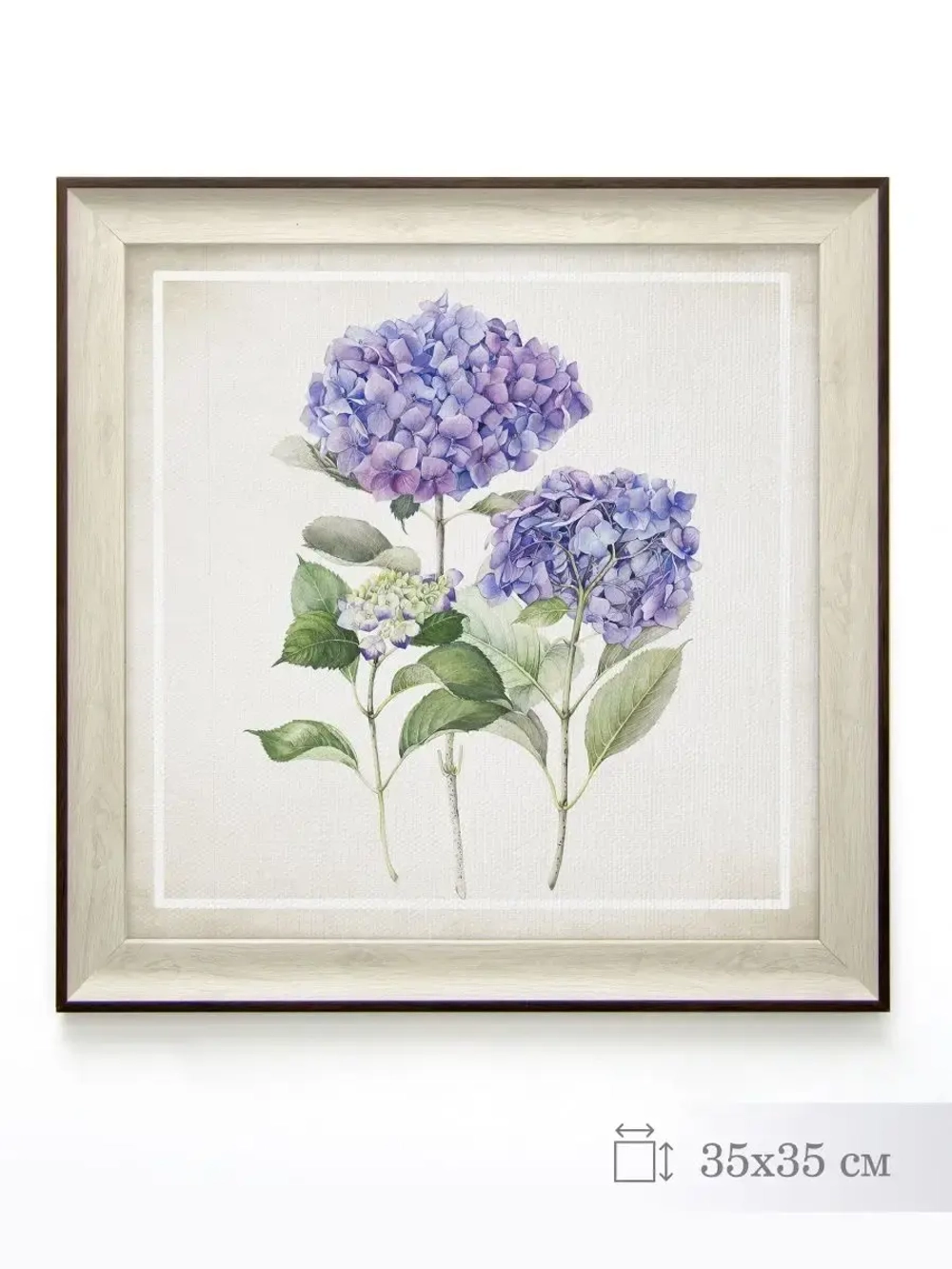 Картина на натуральном холсте "Весенний прованс" 35*35 см