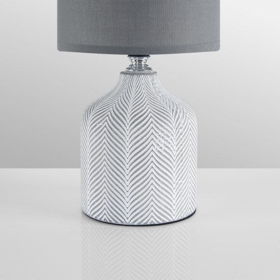 8176/1T COUNTY LN25 000 серый, керамика/текстиль Настольная лампа E14 1*40W 220V ININA