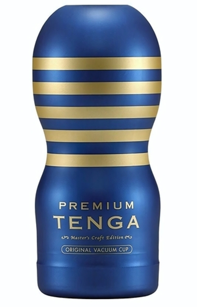 Мастурбатор TENGA Premium Original Vacuum Cup (Цвет: синий)
