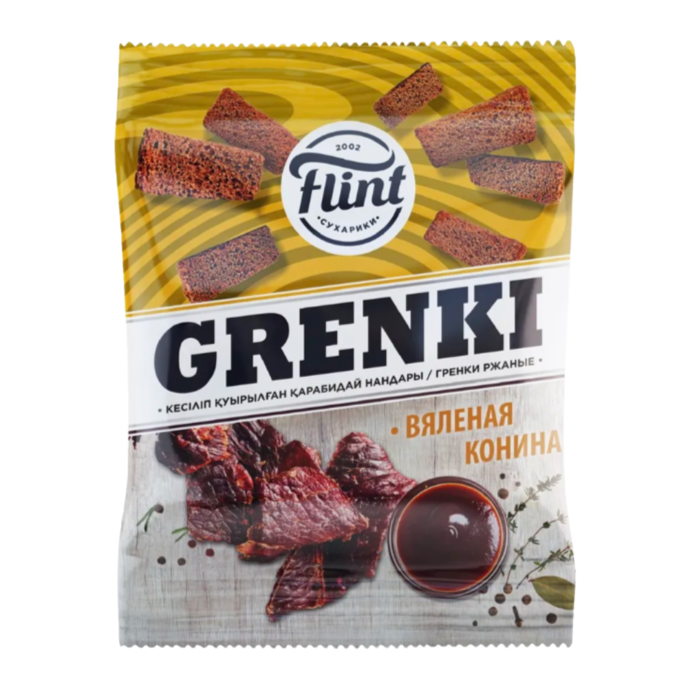 Гренки Flint Вяленая Конина 60 гр