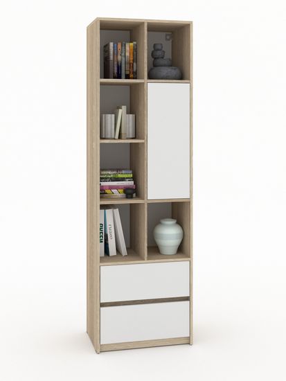 дуб сонома / белый