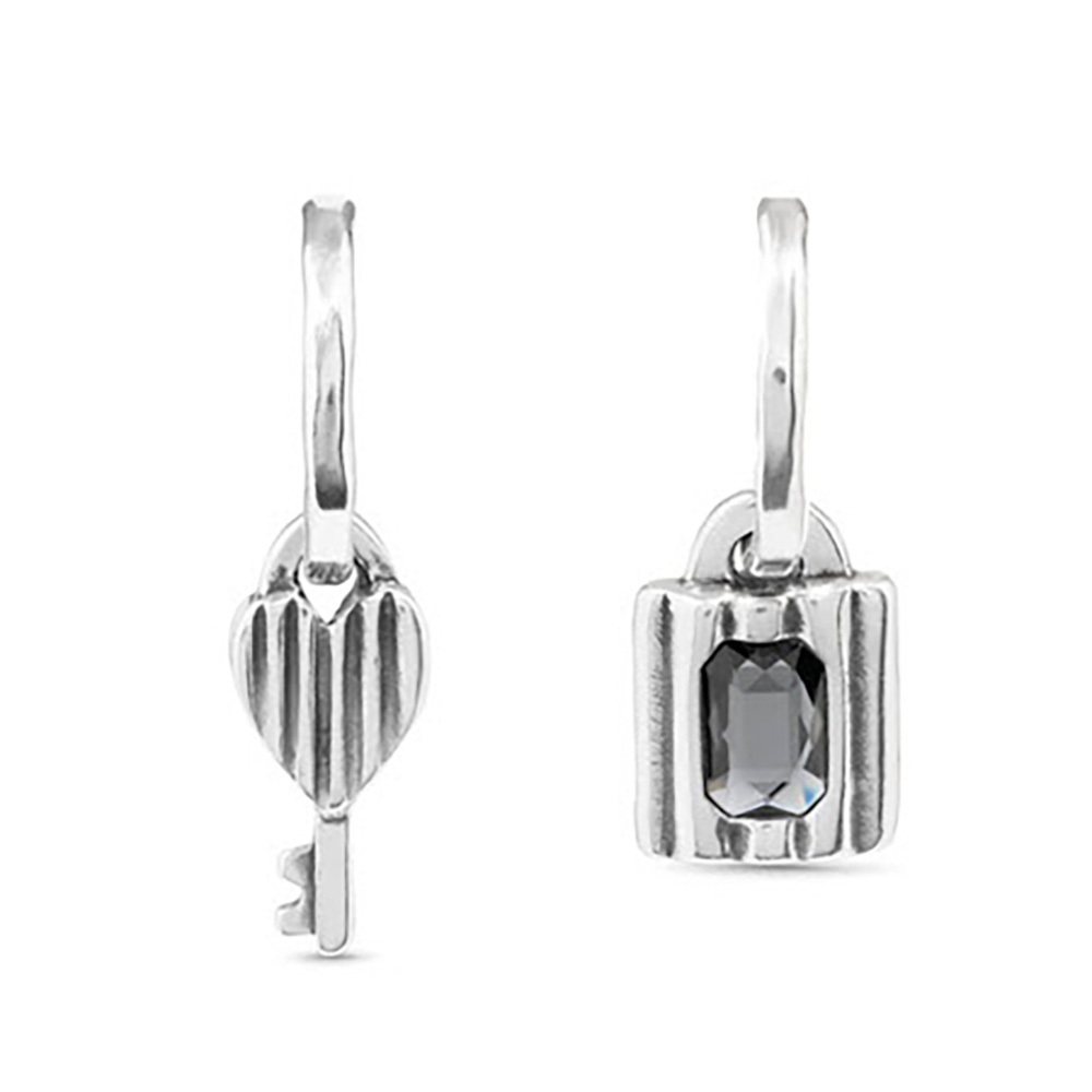 Серьги Magic key с серебром