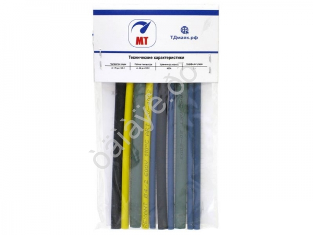 Кембрик (набор) №01  10шт (3;4;5;6) MT цвет-микс по 10см 290101м