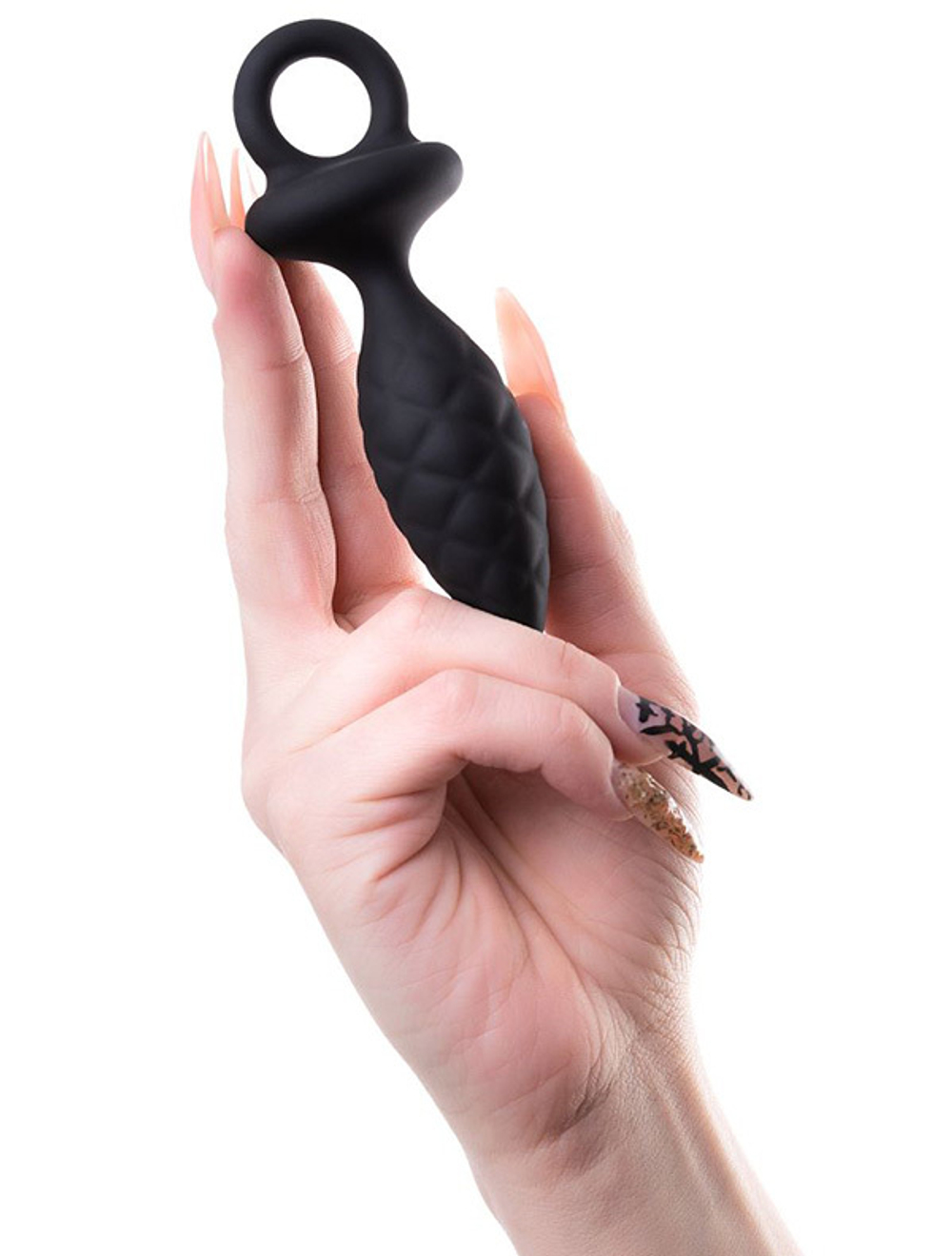 Черная анальная пробка 11,7см Toys Anal Plug Strob Size S