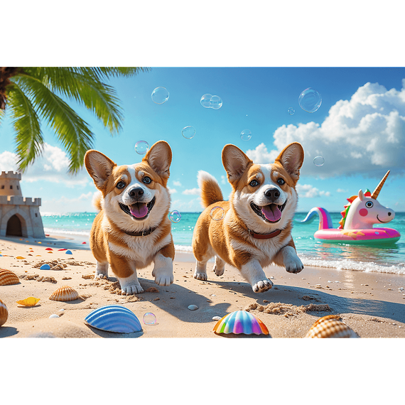 Puzzles - &quot;100&quot; - Corgi - the doggy / Trefl