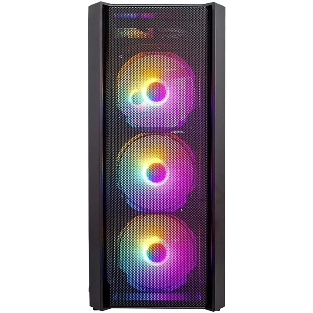 Корпус для компьютера 1STPLAYER FIRE DANCING V4-G / ATX, TG / 4x120mm LED fans inc. / V4-G-4F1