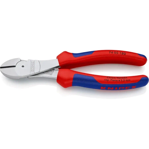 Кусачки боковые особой мощности хромированные 180 мм Knipex 74 05 180