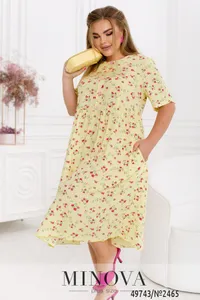 Платье 2465-желтый Minova