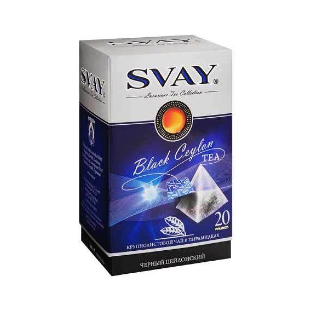 Чай черный Svay Black Ceylon, 20 пирамидок