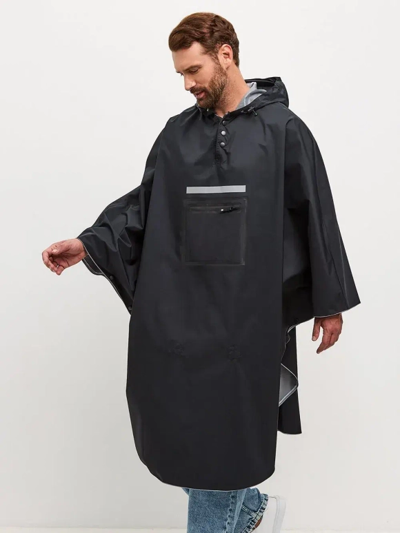 Дождевик-пончо черный Gamp Coal Black