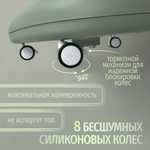 Стульчик для кормления, ходунки, качели 5в1 Bubago William зеленый