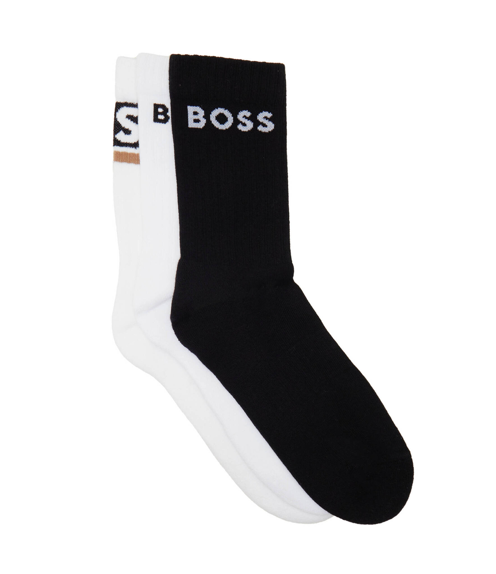 Носки 3 пары QS Design CC BOSS BLACK - белый(50510683)