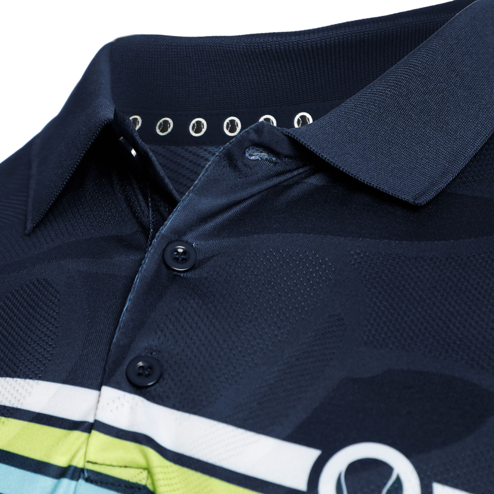 Мужское теннисное поло Tennis-Point Polo Special Edition Men - Dark Blue, Multicoloured
