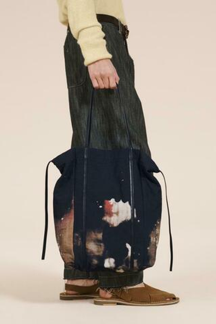 ZARA СУМКА ДЛЯ ПОКУПОК С ПРИНТОМ, ЧЕРНЫЙ