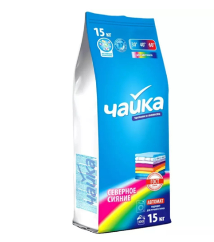Чайка Стиральный порошок для цветного белья Северное сияние 15 кг *1* // 40