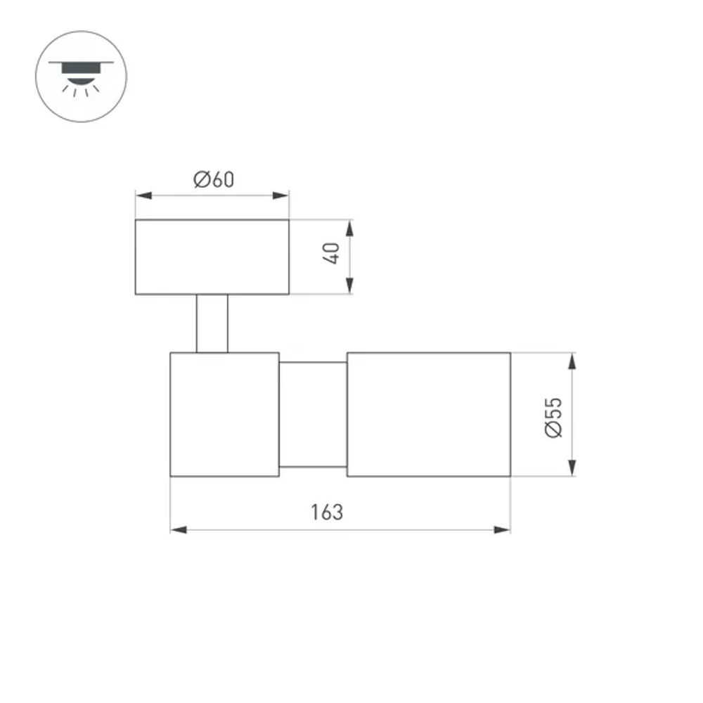 Светильник SP-ARTEMIS-SURFACE-FLAP-R55-12W Warm2700 (WH, 8-80 deg, 230V) (Arlight, IP20 Металл, 5 лет) 062248