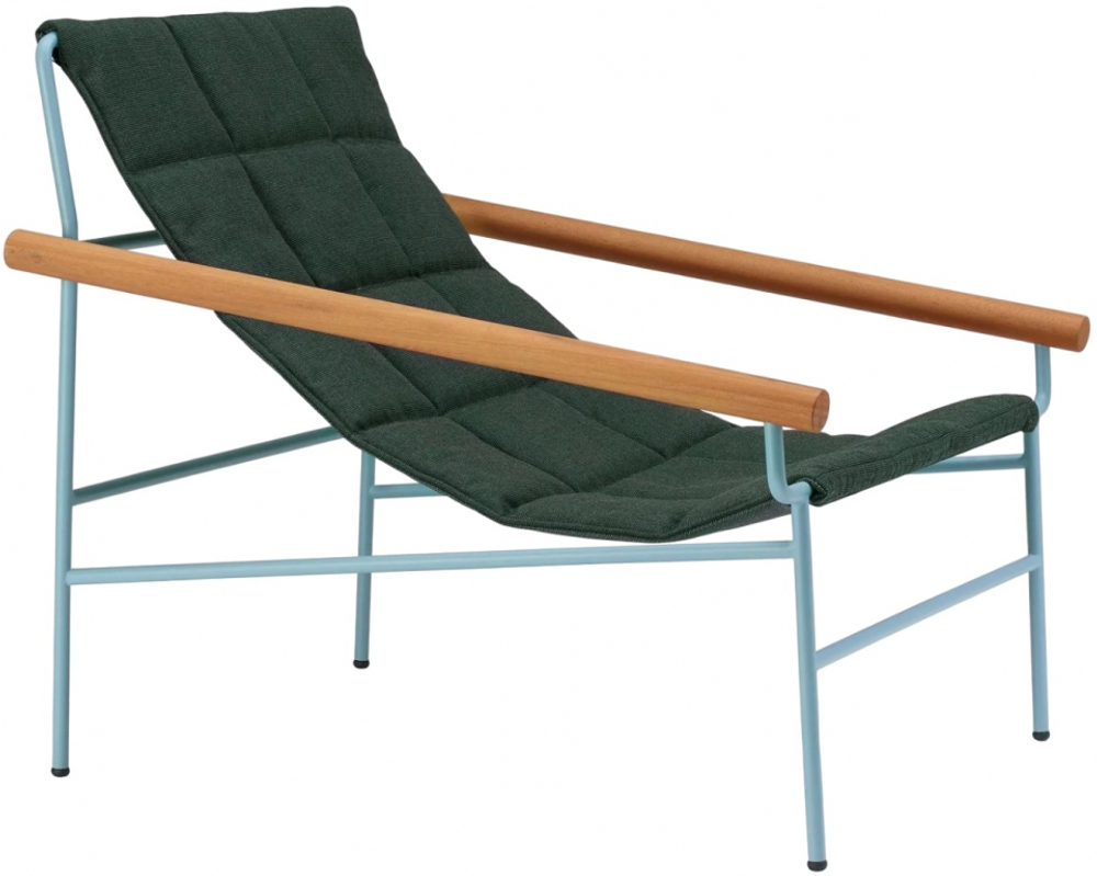 Кресло лаунж металлическое Scab Design Dress Code Glam Outdoor, голубой, черный