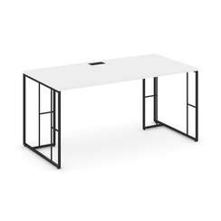 Rift Direct Стол руководителя RF.SR-023 Белый Бриллиант/Металл Черный 1380*800*750