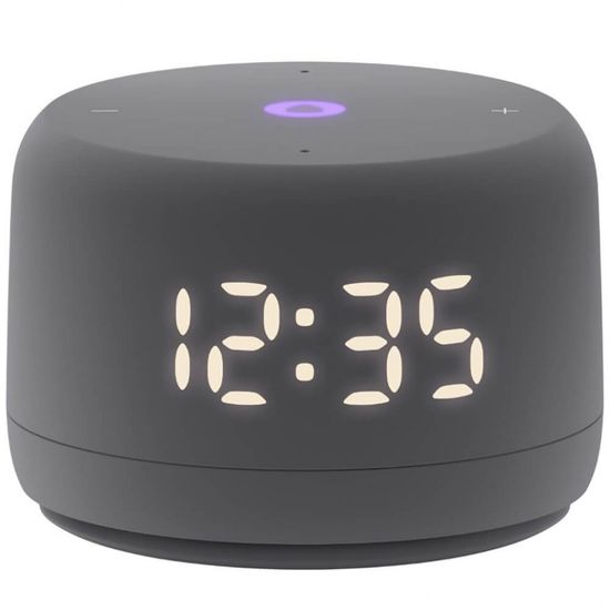 Умная колонка Яндекс Станция Лайт 2 с Алисой и часами, серый