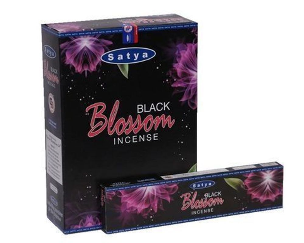 Satya Black Blossom Благовоние-масала Черный цветок NEW, 20 г