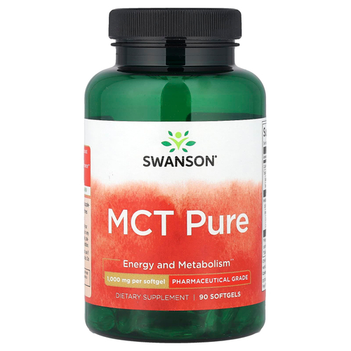 Swanson, MCT Pure, 1000 мг, 90 мягких таблеток