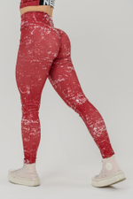 ЛЕГИНСЫ WORKOUT LEGGINGS ROUGH GIRL 616 Красные