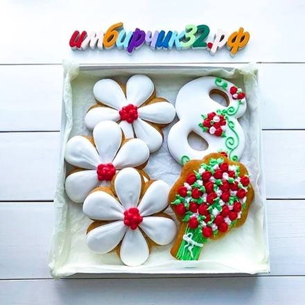 Имбирные пряники 8 марта