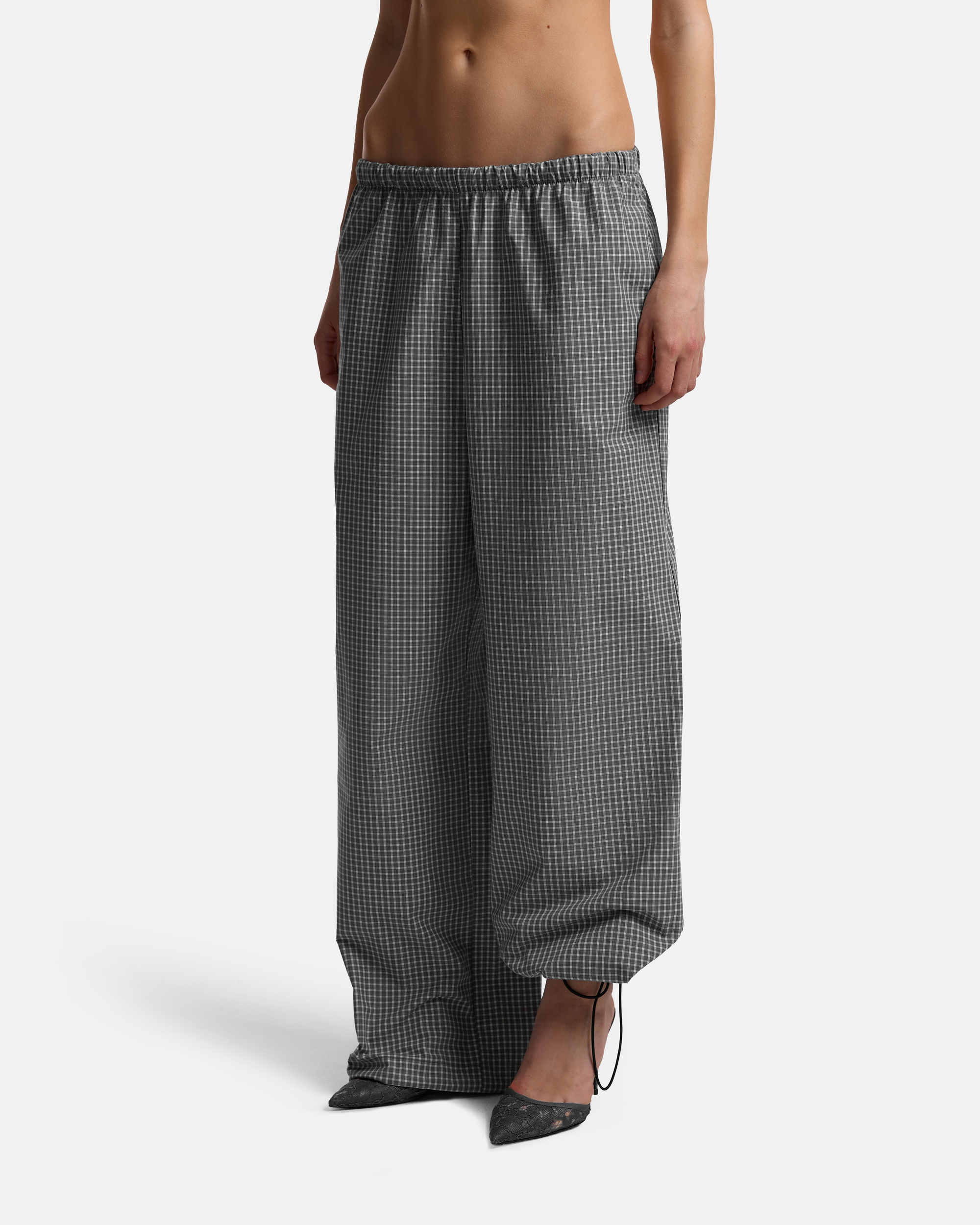 БРЮКИ НА РЕЗИНКЕ ИЗ ХЛОПКА