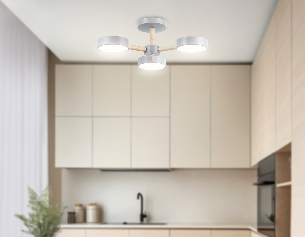 FL4822/3 GR серый 3000K-6400K 40W D580*160 (ПДУ ИК)