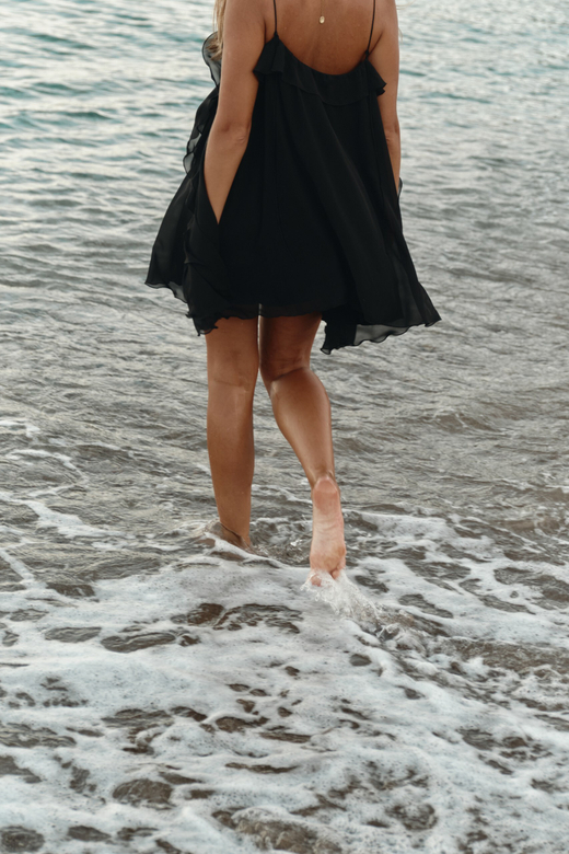 Платье мини с воланами bk