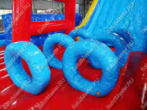 Надувная полоса препятствий "Универсальная", 19,5*7,5*5 м