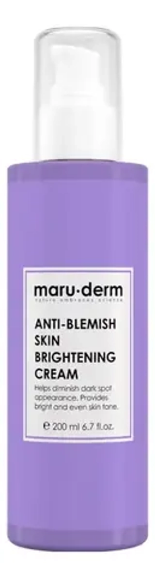 Maruderm, Отбеливающий крем для кожи против пигментных пятен Anti-Blemish Skin Brightening Cream, 200 мл, шт