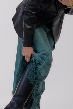 Юбка с кружевом