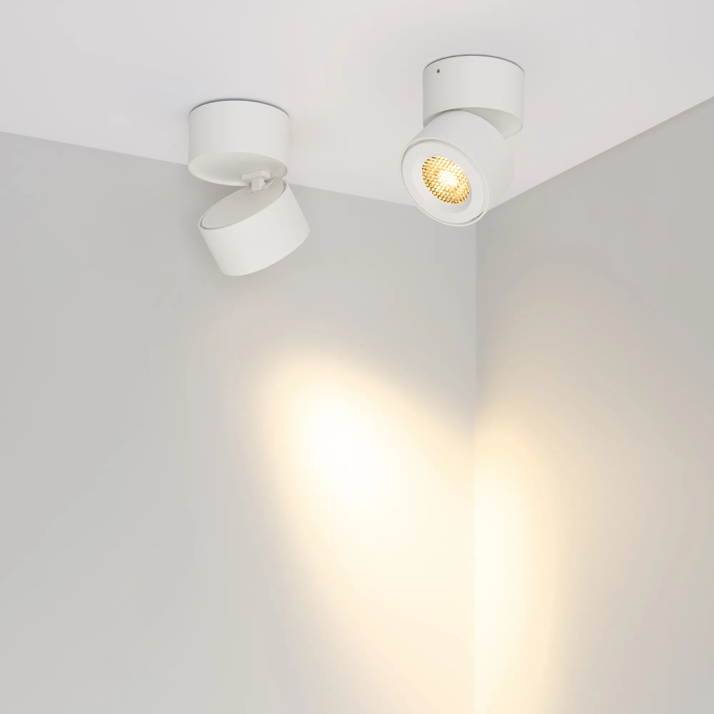 Светильник SP-POINT-SURFACE-R85-12W Warm3200-MIX (WH, 36 deg, 230V) (Arlight, IP20 Металл, 5 лет) 058616