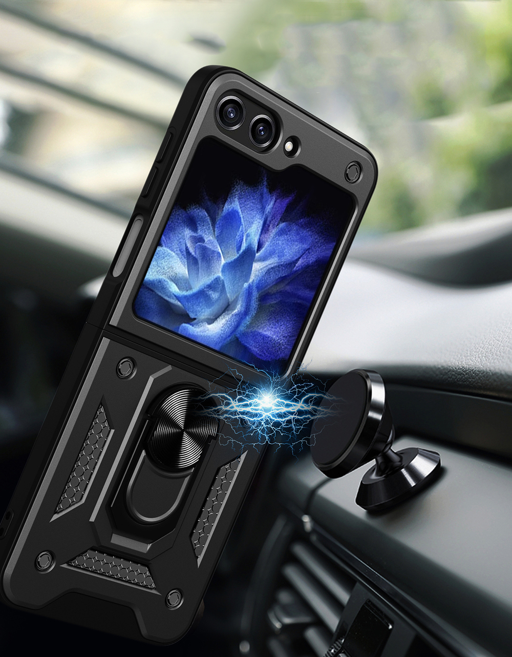 Чехол с кольцом Bumper Case для Samsung Galaxy Z Flip 6