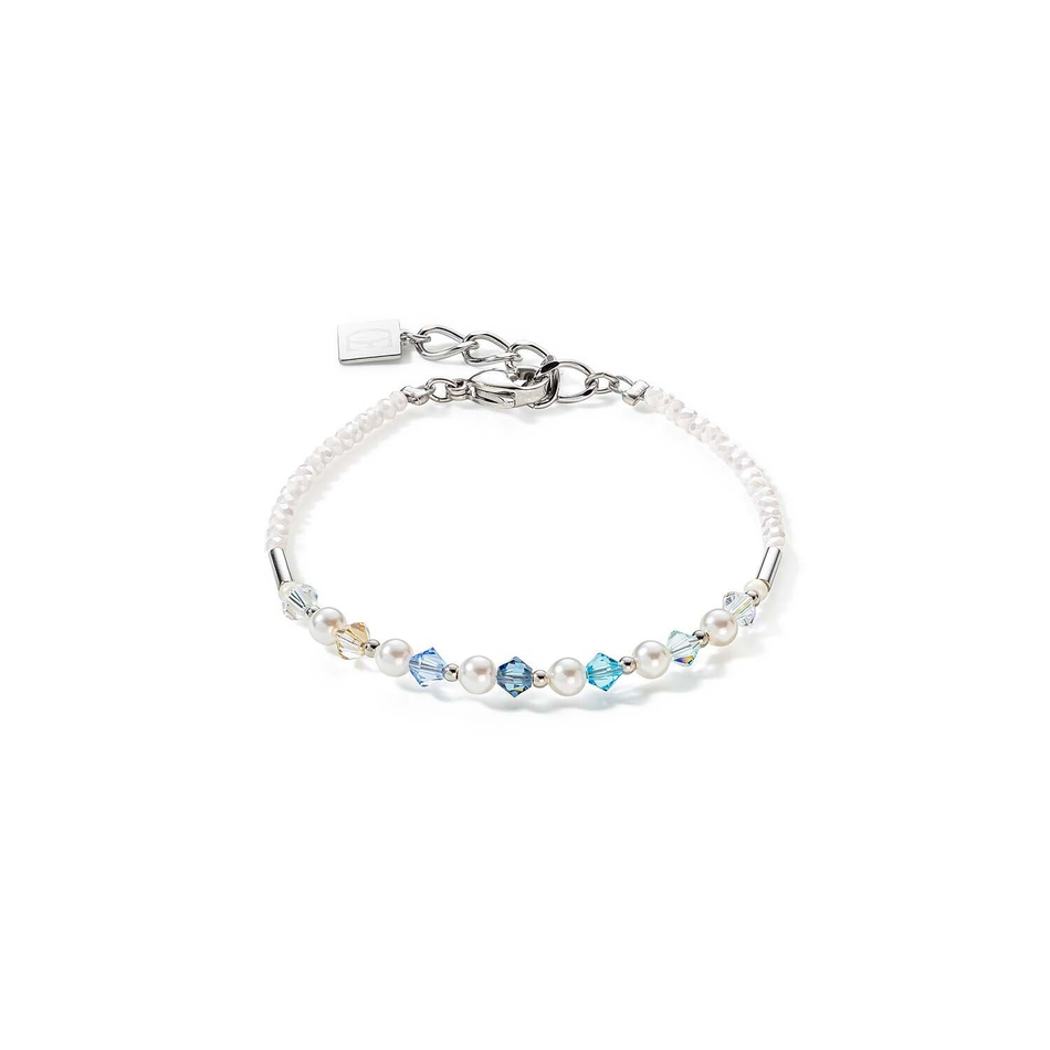 Браслет Coeur de Lion Princess Light Blue 6022/30-0720 цвет голубой, серебряный