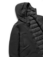 Длинная парка в черном и коричневом цветах CM9357TNSR5