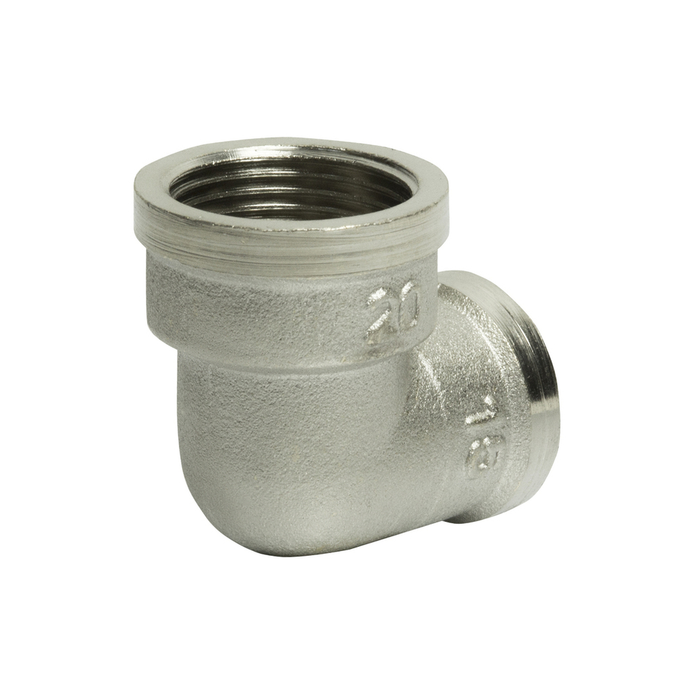 Уголок 3/4'' - 1/2'' вн/вн никель