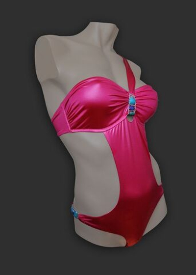 Оригинальный женский купальник-монокини (Размер: 40) (Цвет: розовый)