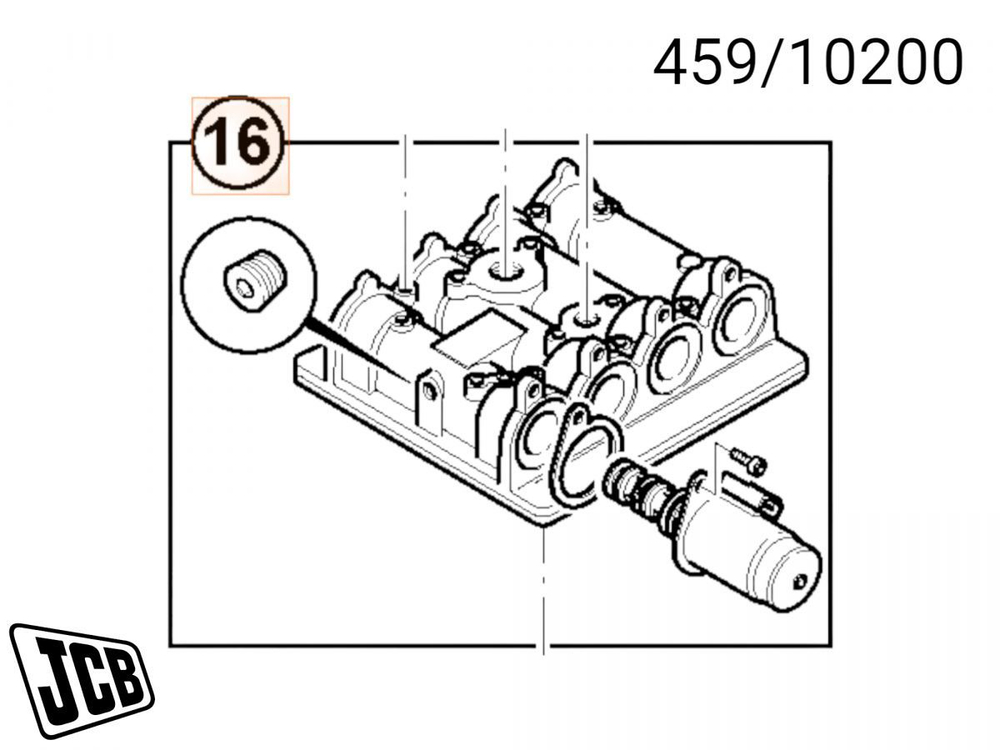 Блок соленоидов JCB 459/10200