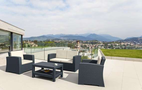 Комплект уличной мебели Monaco Lounge Set, антрацит